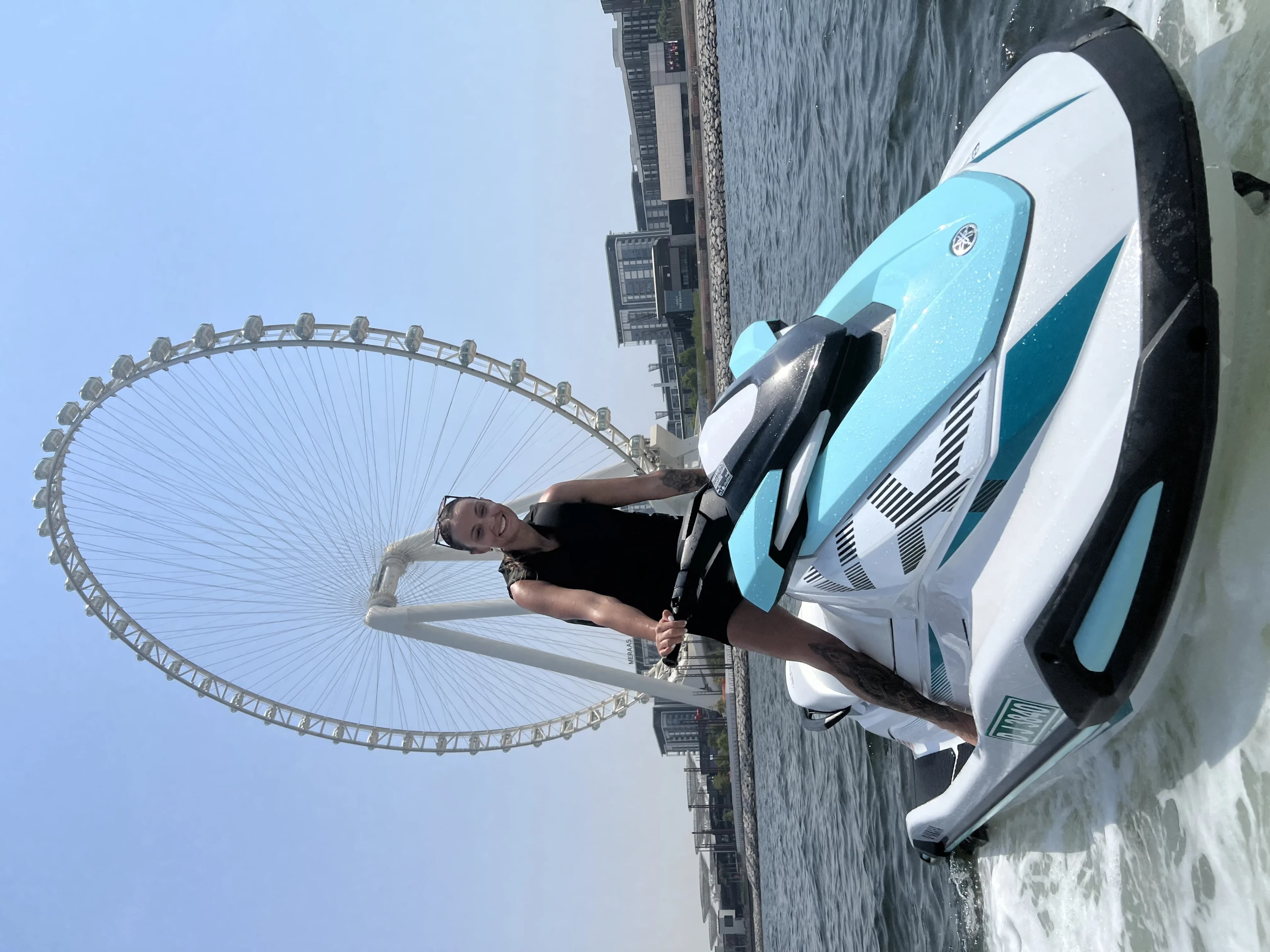 Jet ski with Burj Khalifa view Dubai