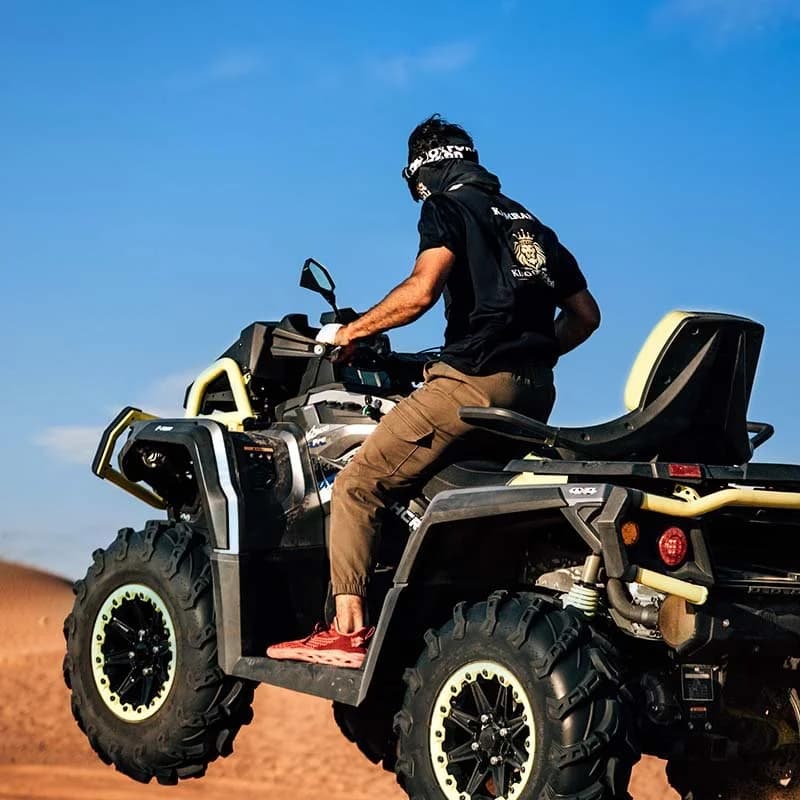 Yamaha 700 Raptor quad bike Dubai desert