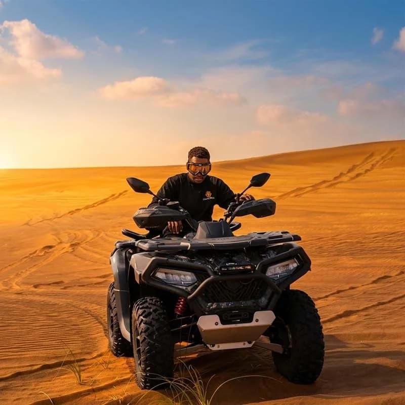 Quad biking Dubai sand dunes