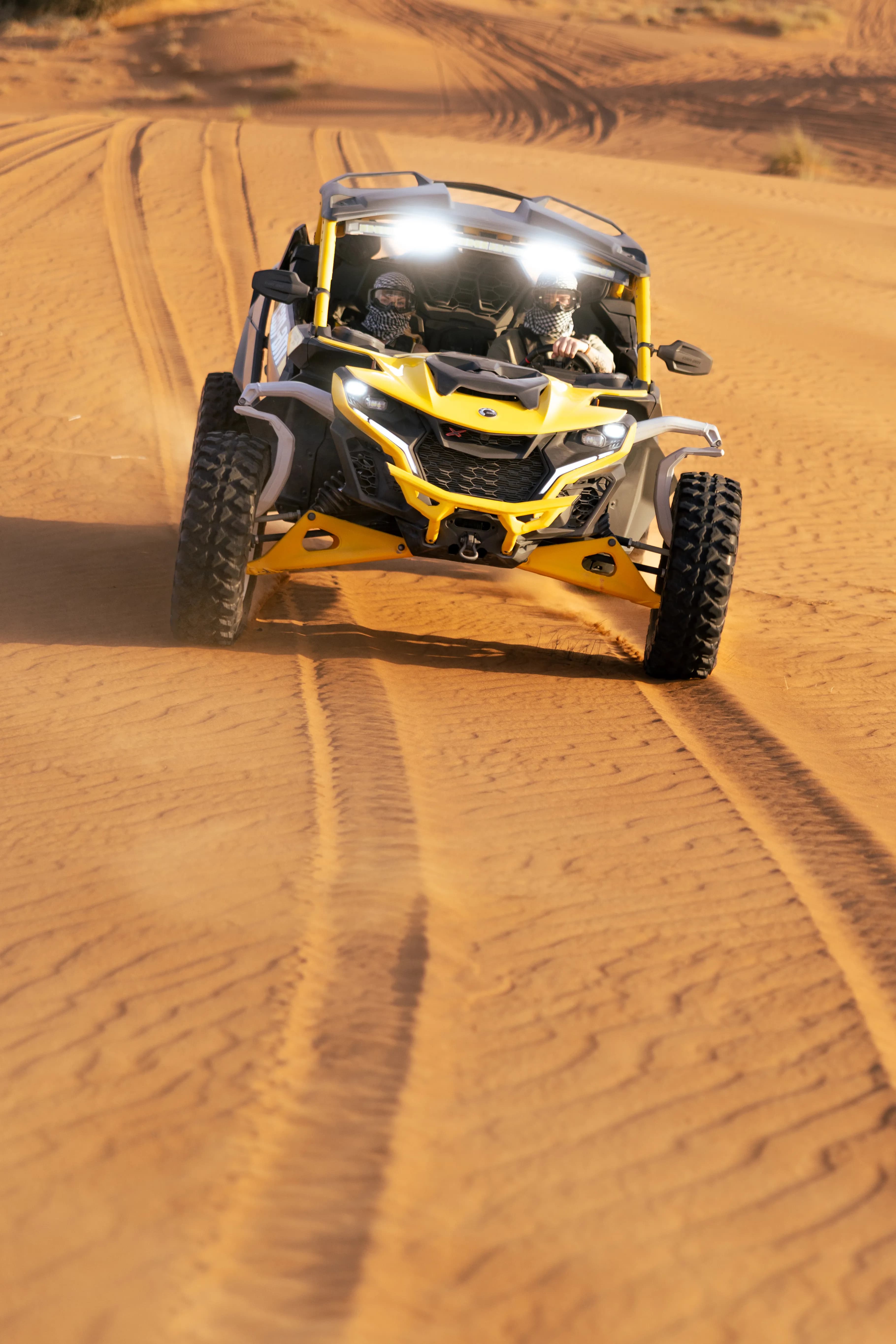 Dubai desert safari sunset view