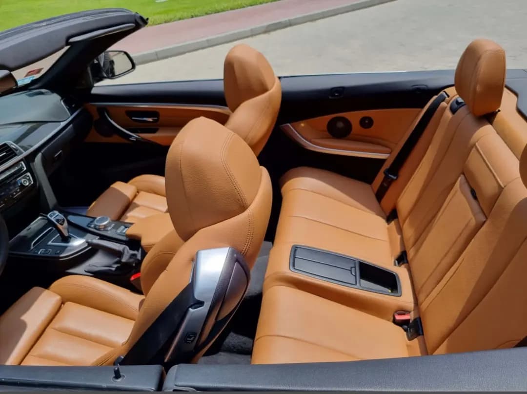 BMW 430i CONVERTIBLE () Black 2021 rental Dubai