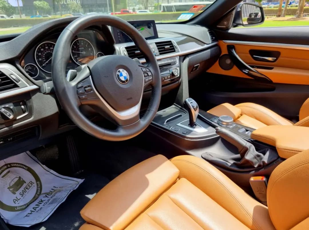 BMW 430i CONVERTIBLE () Black 2021 rental Dubai