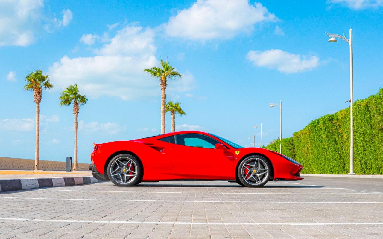 FErrari F8 Tributo  Coupe 2023 rental Dubai