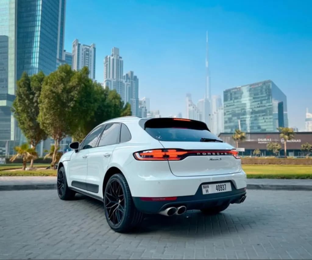 POrsche MACAN S EDITION () White 2022 rental Dubai